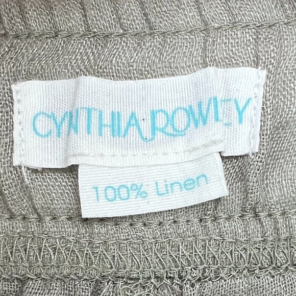 Cynthia Rowley 100% Linen Wide Leg Coastal Boho Size L - Picture 12 of 12
